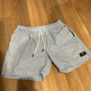 Wowie Shorts Men's Large Aztec Drawstring Pull On Blue